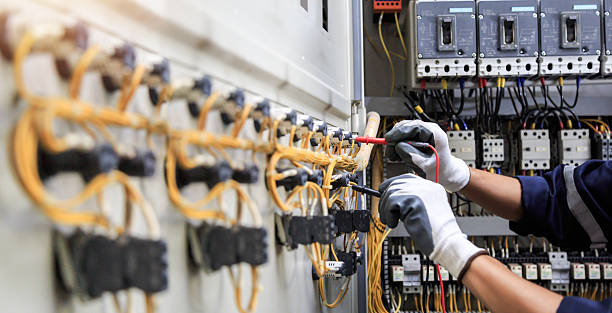 Professional Electrician technician working in Darmstadt, IN
